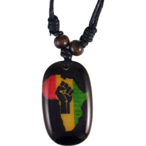 New Africa map Resin Pendant Necklace Fashion Jewelry
