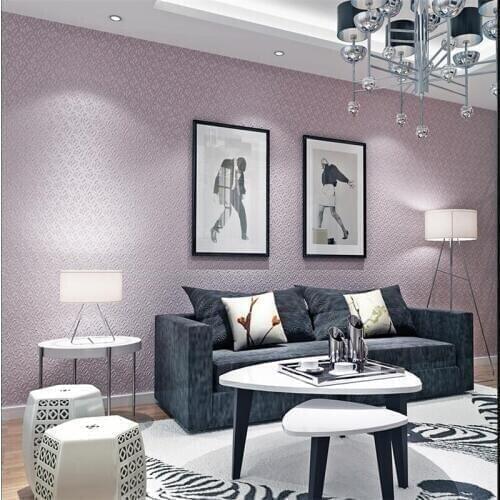 Beibehang wallpaper Plain color embossed environmentally friendly non-woven wallpaper background living room bedroom wallpaper