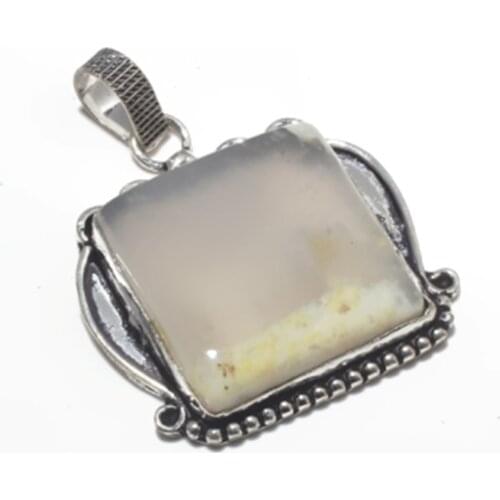 Agates Pendant Silver Overlay over Copper , 45 mm, P7077