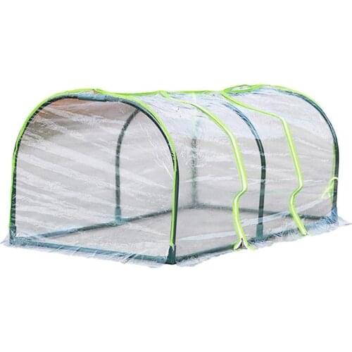 1.2m Portable Home Tunnel Greenhouse Mobile Mini Greenhouse Greenhouse Ventilated Plant Insulation Cover without pole