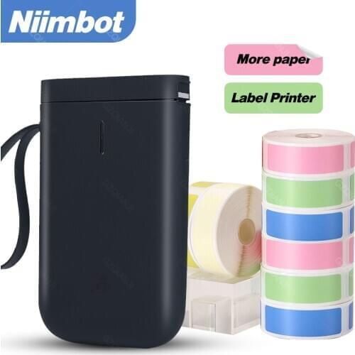 Black Color D11 Niimbot Label Printer Mini Bluetooth Wireless USB Printer use Thermal Color Paper