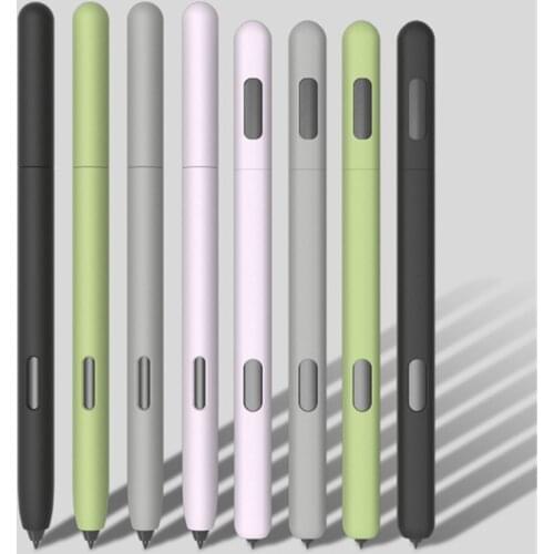 Simple Business Pencil Case For Sam-sung Galaxy- Tab S6 S7 S-Pen Cover Cute Cartoon Tablet Silicone Pencil Case