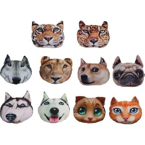 Cute 3D Animal Car Headrest Car Neck Rest Cushion Headrest Pillow Mat