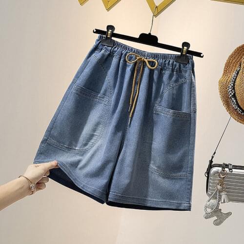 Streetwear High Waist Wide Leg Denim Shorts for Women 2021 New Jean Shorts Women Summer Korean Style Women Loose Short Shorts