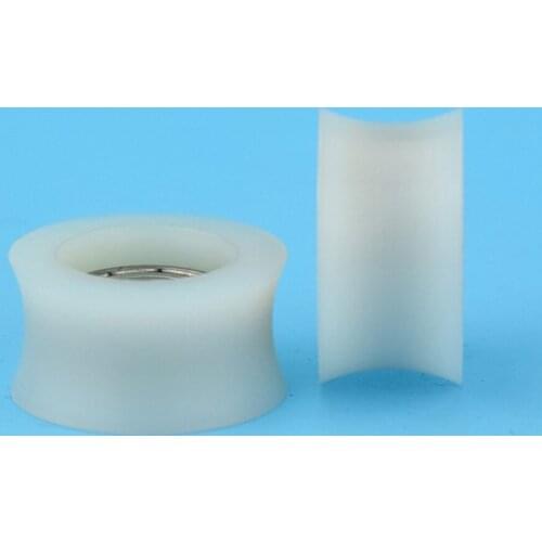 1/2/5/10PCS U Nylon plastic Embedded 696 Groove Ball Bearings 6*23*12mm Guide Pulley
