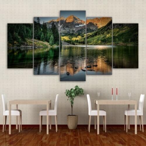 Diamond painting 5 pcs Colorado Ozero Mountain landscape5d diy Diamond embroidery full round square drill 5d diy mosaic puzzle