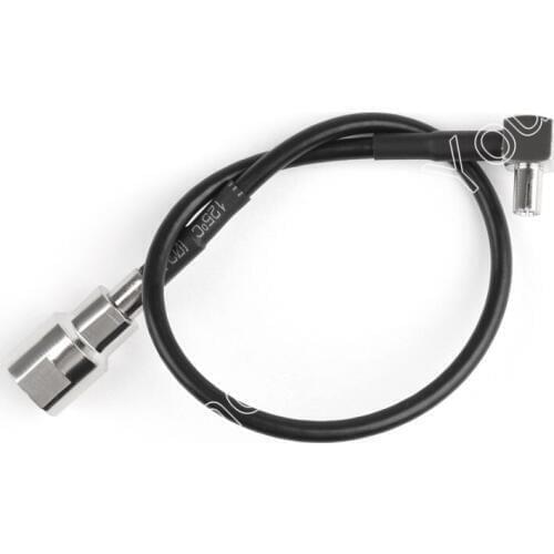 Areyourshop RG174 Cable FME Male Jack Plug to TS9 Male Right Angle RF Pigtail 20cm 8inch 1PCS 50 ohm
