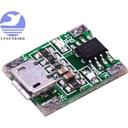 Free Shipping!!! 50PCS 1A lithium battery protection board charging module TP4056 with protection one plate module