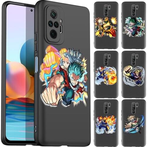 My Hero Academia Anime Phone Case for Xiaomi Redmi Note 10 Pro 9 9C 9A Note 9 Pro for POCO M3 Pro X3 Pro F3 Soft Silicone Covers