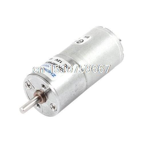 DC 12V 60RPM 4mm Shaft Dia Cylinder Magnetic Electric Geared Box Motor