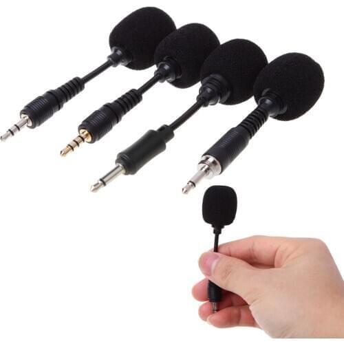 Mobile phone Mini 3.5mm Interface Flexible Microphone Stereo For iPhone Android