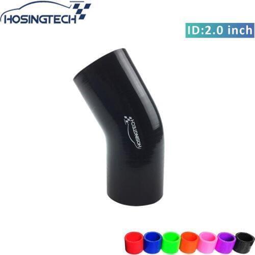 HOSINGTECH-51mm 2" black universal 30degree silicone elbow turbo intercooler hose