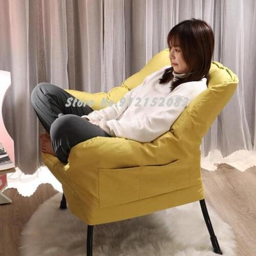 Lazy sofa single sofa chair student dormitory computer chair modern minimalist home bedroom balcony backrest recliner