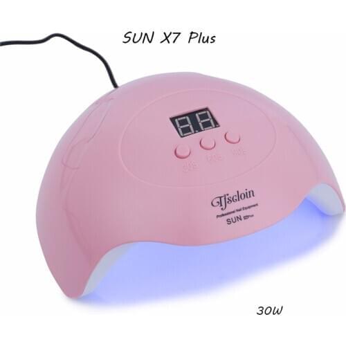 SUN X7 PlusNail Lamp 30W Newest UV Led Nails Gel Dryer Professional UV Lamp With Smart Sensor and Timer Manicure Tools