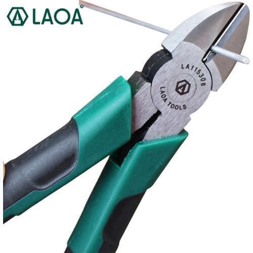 LAOA 6 inches Diagonal Pliers Electrician Tools Cutting Nippers CR-V Shear Wires Steel Pliers