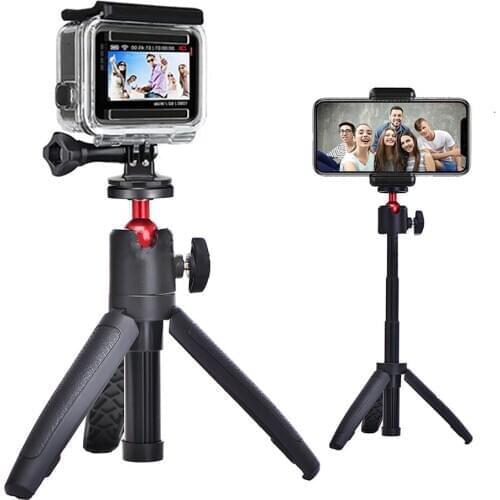 Mini Selfie Stick Tripod for Gopro MAX/Hero8 Telescopic Stable Bracket for DJI OSMO Action Sport Camera Accessories