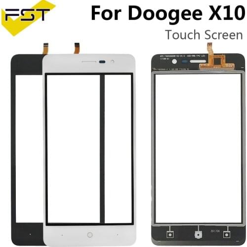 5.0'' Mobile Touch Screen For DOOGEE X10 Touch Screen Glass Tested Front Glass Digitizer Panel Sensor doogee x10 Free Adhesive