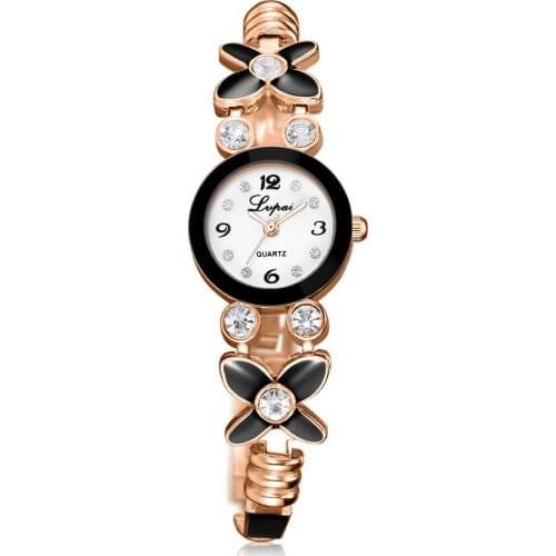 Fashion Bracelet Watch Women Alloy Luxury Watch Quartz Wristwatch Classic Gold Ladies Casual Business Watch