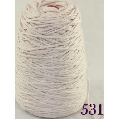 1X400g soft sell high quality 100% cotton hand-woven yarn Beige cone 422-531