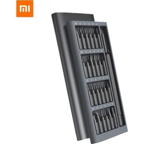 24 in 1 Original Xiaomi Mijia Wiha Daily Screwdriver Kit Precision Magnetic Drill Bit Aluminum Box Screwdriver Smart Home Set