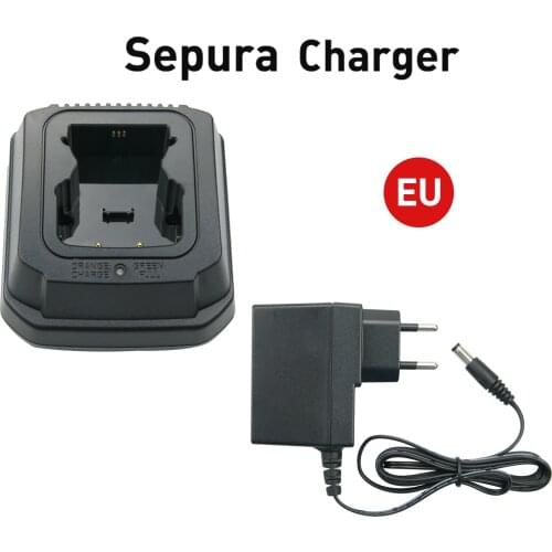 Desktop Rapid Battery Charger Base Set for Sepura Series Walkie Talkie STP8000 STP9000 Ham Radio Hf Transceiver Charger