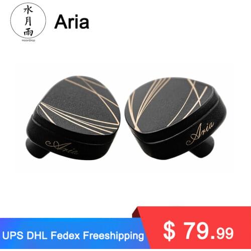 MoonDrop Aria Earbud High Performance LCP Diaphragm Dynamic Driver IEMs Earphone CNC Carved Headset with Detachable Cable