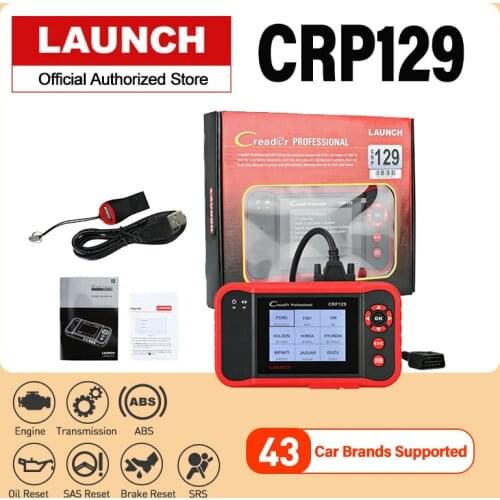 Official Launch Creader CRP129 OBD2 Car Scanner OBDII Diagnostic Tool Auto Code Reader Engine ABS SRS Diagnostics