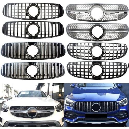 Car Front Racing Center Grille Facelift Uppeer Bumper Grill For Mercedes Benz X253 GLC Class 2020 General Deluxe