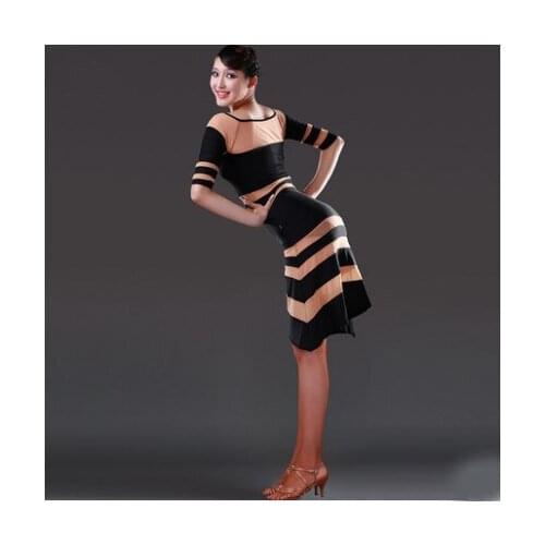 Latin Dance Dress Sexy Silky Velvet franjas roupas danskleding Dancing Shirts Tanzrock Latein Samba vestido baile latino mujer