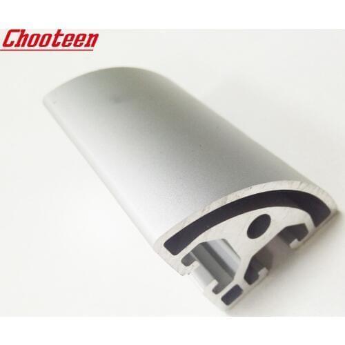 Half Round Anodized Aluminum Extrusion Profile 4040R 40*40R for 3D Printer/Exhibition Worktable, assembly system,display stand