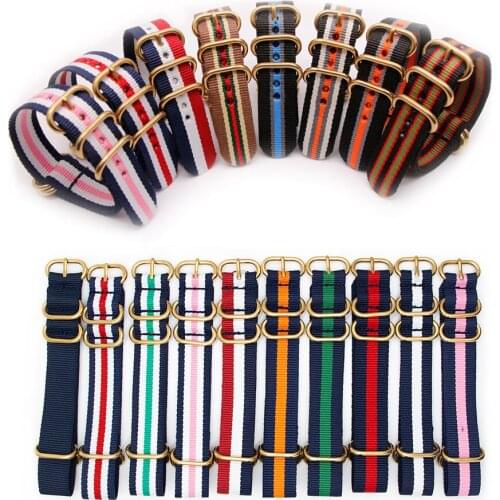 Quick Release Nylon Watch Band 18MM 20MM 22MM 24MM Military Heavy Duty Replacement Strap Soft Breathable Mens Wristband