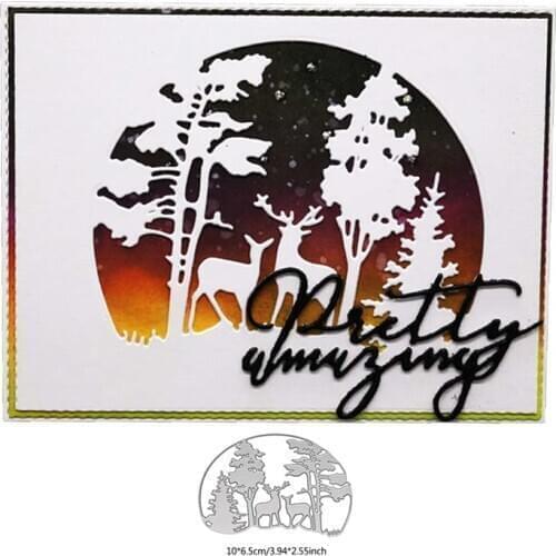 Craft metal cutting dies new mold Christmas deer tree snowflake Scrapbook paper craft knife mould blade punch stencils