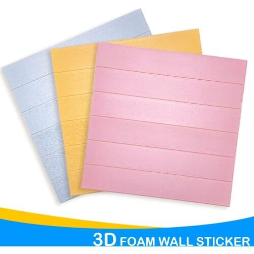 Self-Adhesive 3D Brick Wall Stickers Decor DIY Home Kids Room Wall Sticker Wallpaper Decorative Made Decals Kitchen Soundproof