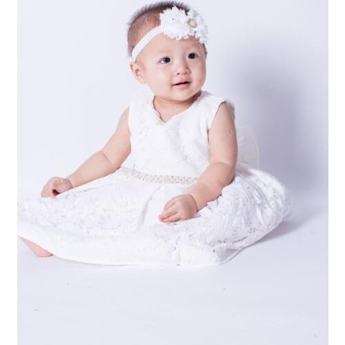 Rhinestone Waist Baptism Dress for Baby Girl Christening Hat Peach Ivory Party Princess Dress Infant Birthday Outfit 0-24Months