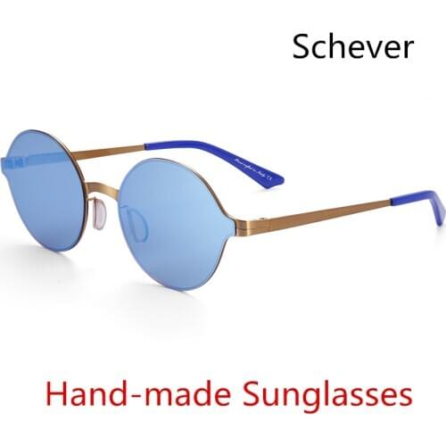 Super Light Sunglasses Round Glasses Coating Mirror Sunglasses Brand Designer Fashion Vintage Summer Style Eyewear Gafas UV400