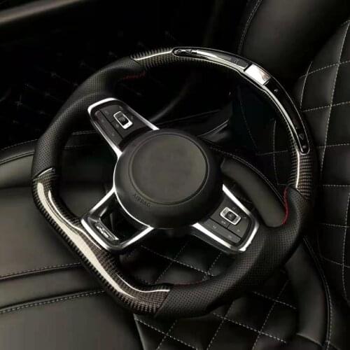 LED Carbon Fiber Steering Wheel for Volkswagen Sagitar Passat Magotan Golf Polo Beetle Touareg Tiguan Sharan Touran Sciricco