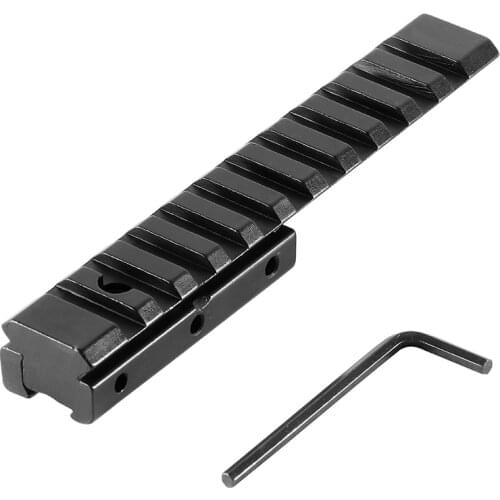 Tactical Hunting Dovetail Extension 11mm to 20mm Picatinny Weaver Rail Adapter Mount Base Rifle Accessories