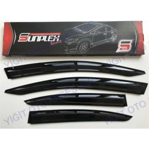 For HONDA CIVIC FB7 Rain Wind Deflector 2012-2016 Sunshade Curtains Car Windshield Auto Accessory Universal Spilitter Mud Flaps