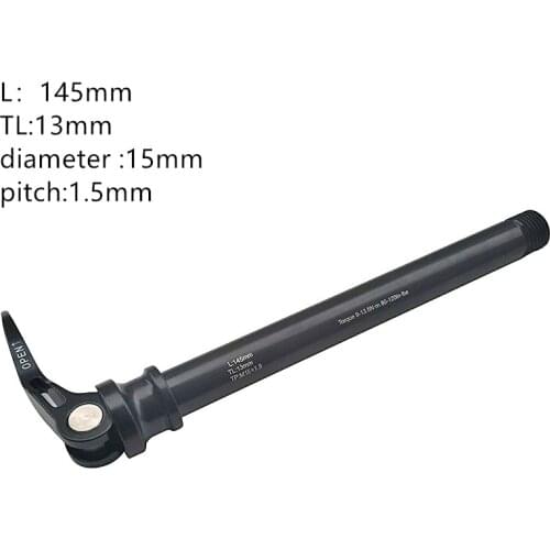 2021New Through axle 100*15mm P 1.5mm mtb quick release carbon MTB frame , thru axle for frame , bicycle parts
