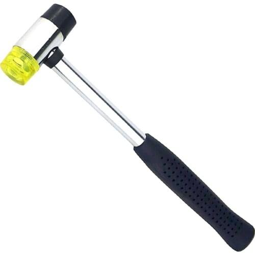 25mm Double Face Soft Tap Rubber Hammer for Multifunctional Hand Tool Hard Plastic and Non Slip Plastic Grip Perfect Tool