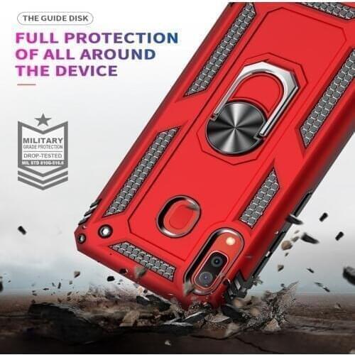 Armor Case For Samsung Galaxy A02 A10 A51 A31 A32 A52 A72 A20E A30S A10S A20S A01 A20 A30 A40 A50 A12 A42 Shockproof Ring Cover