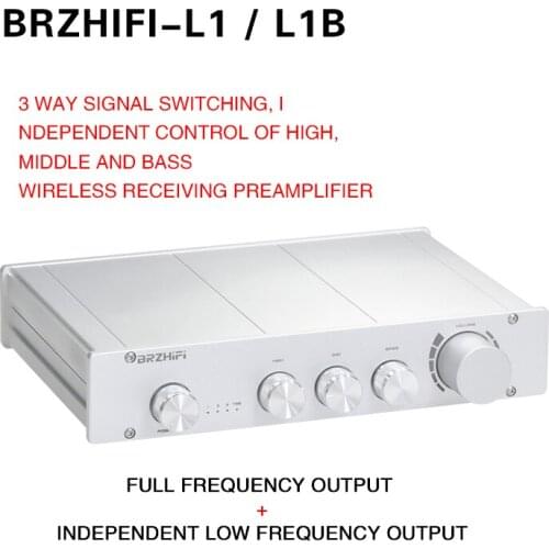 Brzhifi L1 Pure A 2.0/2.1 Channel Tone Prestage High High Bass Adjustment BT5.0 decoding amplifier