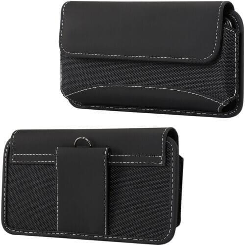 DFVmobile - Belt Case Cover Horizontal New Design Leather & Nylon for ULEFONE ARMOR X