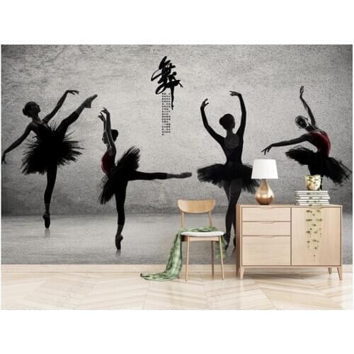 Custom photo wallpaper for walls 3 d mural Modern minimalist dance yoga studio mural tooling background wall papers decoration
