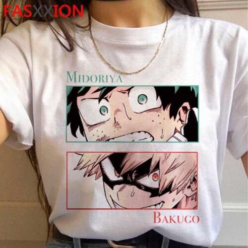 My Hero Academia Bakugou Boku No Hero Academia Todoroki t shirt men ulzzang casual clothes summer top harajuku kawaii kawaii
