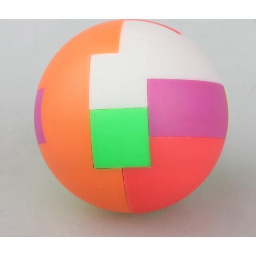 BabeLeMi Colorful PVC Luban Ball Kongming Lock Educational Toys for Kids Intelligent Exploitation