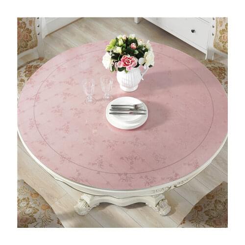 Kitchen Pattern Oil Table Cover Glass Soft Cloth PVC Soft Glass Table Cloth Round Waterproof Oil Proof Household Tablecloth