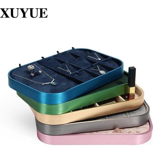 New Jewelry Tray Metal Jewelry Display Tray Ring Necklace Display Jewelry Tray Storage Jewelry Tray