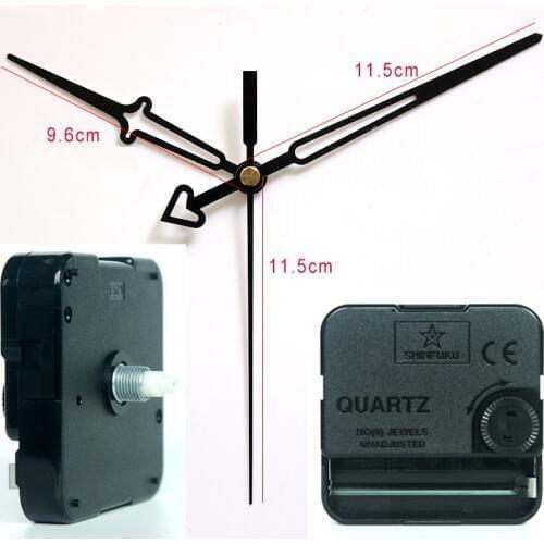 Shinfuku wall clock mechanism with 10# hands Plastic Movement DIY Clock Accessory kits Sweep Quartz Movement TS-631E-B1