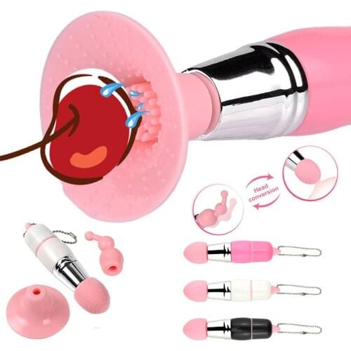 Mini G Spot Vibrator Sex Toy For Woman Tongue Suck Vibrators Three-piece Vibration Massage Oral Clitoris Stimulator Adult Games